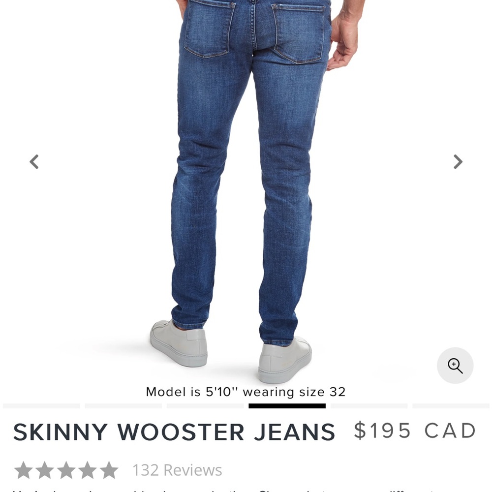 Mott & Bow Men's Skinny Wooster Jeans in Dark Blue